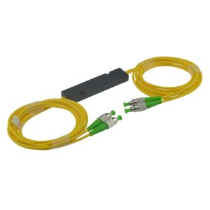 2x2 SingleMode Dual Window FBT Coupleur avec Connecteur FC \/ APC Type de boîte ABS